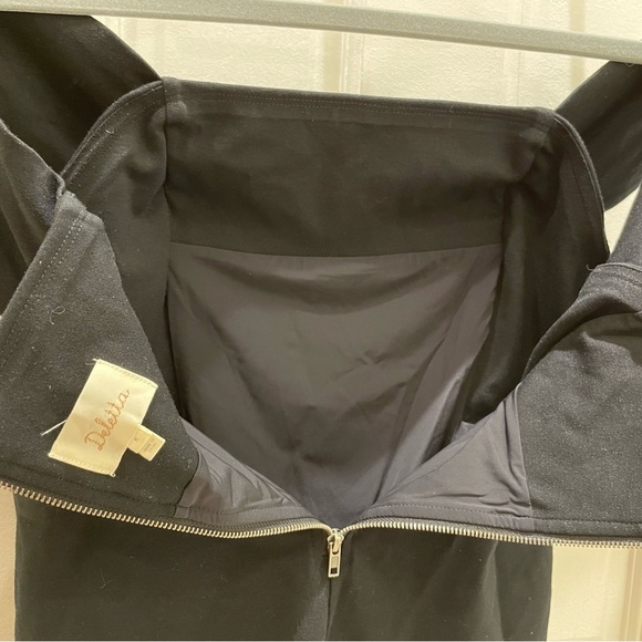 Deletta Black Off Shoulder Mulit Way Zip-Up Top - Picture 5 of 5